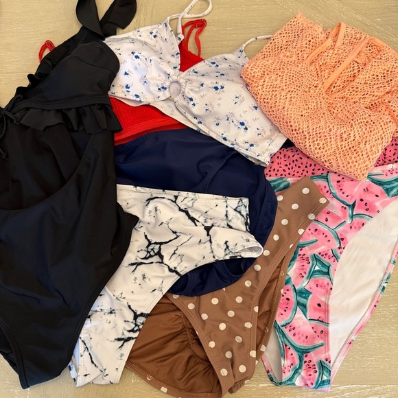 Bikini and One-Piece plus Cover-Up Women's Swimwear Collection Bundle - Picture 1 of 9